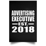 Advertising Executive Established EST. 2018 - Poster Portrait