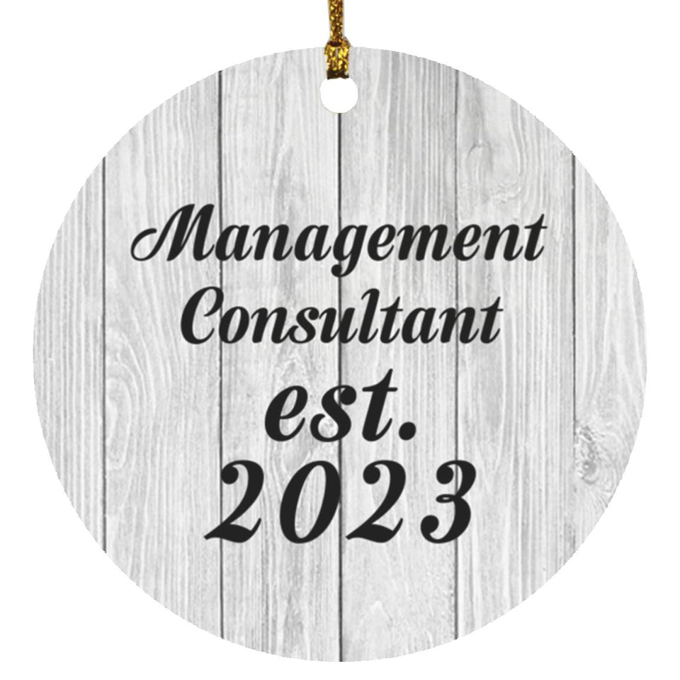 Management Consultant Established Est. 2023 - Circle Ornament F