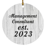 Management Consultant Established Est. 2023 - Circle Ornament F