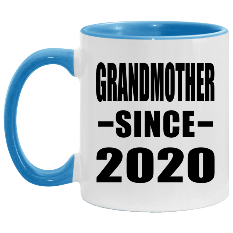 Grandmother Since 2020 - 11oz Accent Mug Blue