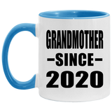 Grandmother Since 2020 - 11oz Accent Mug Blue