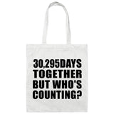 83rd Anniversary 30,295 Days Together Who's Counting - Tote Bag White