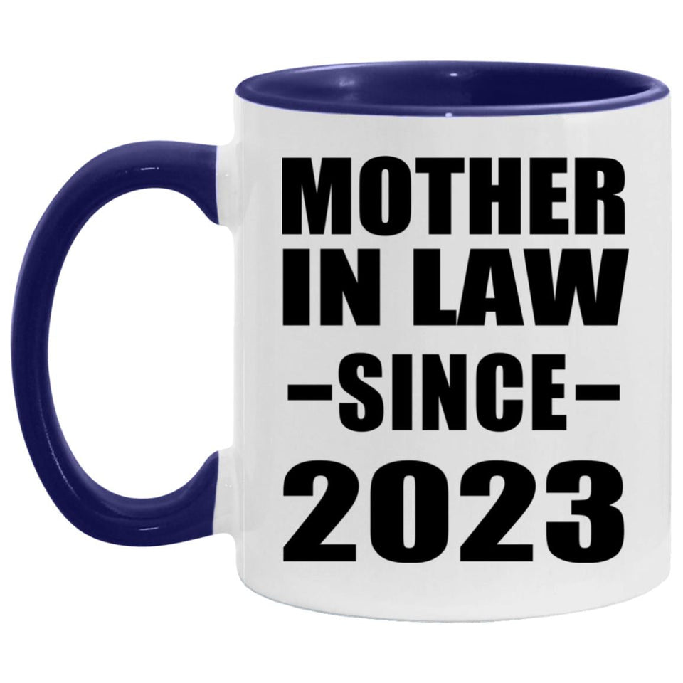 Mother In Law Since 2023 - 11oz Accent Mug Purple