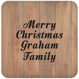 Merry Christmas Graham Family - Drink Coaster C