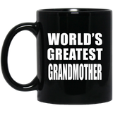 World's Greatest Grandmother - 11 Oz Coffee Mug Black