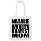Natalie World's Okayest Mom - Tote Bag White