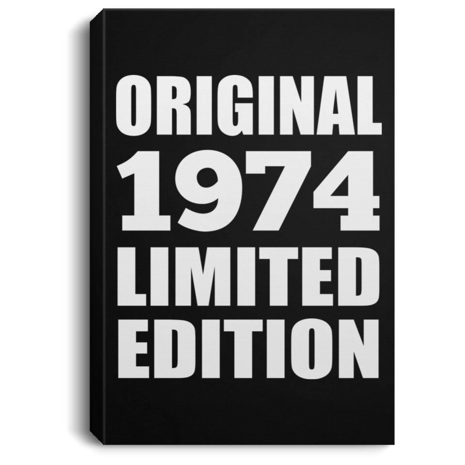 50th Birthday Original 1974 Limited Edition - Canvas Portrait