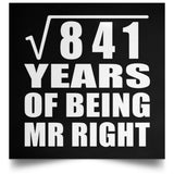 29th Anniversary Square Root of 841 Years of Being Mr Right - Poster Square