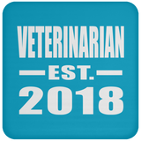 Veterinarian Established EST. 2018 - Drink Coaster