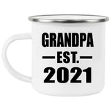 Grandpa Established EST. 2021 - 12oz Camping Mug
