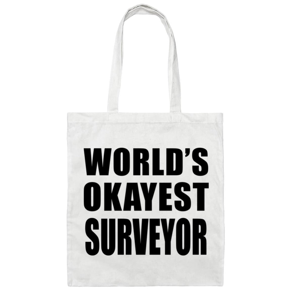 World's Okayest Surveyor - Tote Bag White