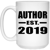 Author Established EST. 2019 - 15oz Coffee Mug