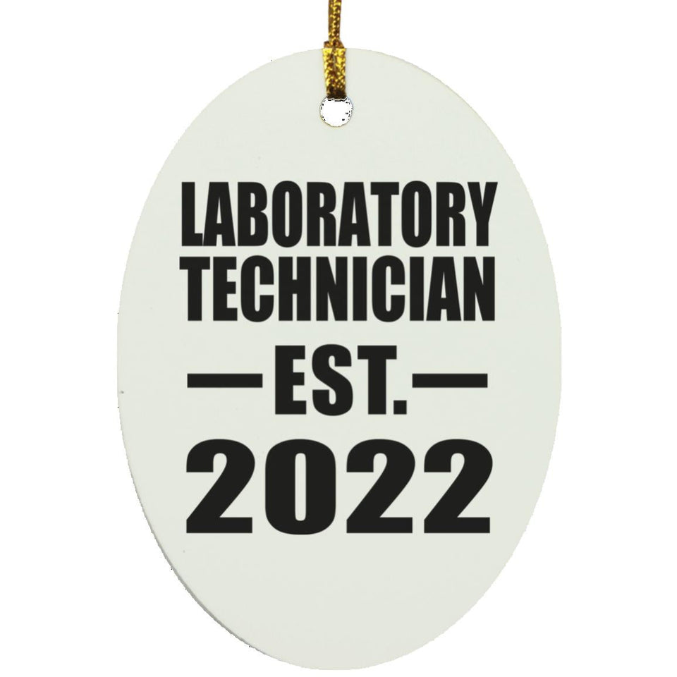 Laboratory Technician Established EST. 2022 - Oval Ornament