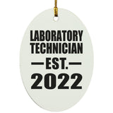 Laboratory Technician Established EST. 2022 - Oval Ornament