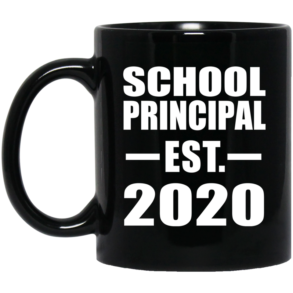 School Principal Established EST. 2020 - 11oz Coffee Mug Black