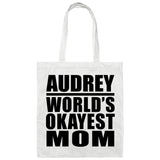 Audrey World's Okayest Mom - Tote Bag White