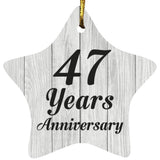 47th Anniversary 47 Years Anniversary - Star Ornament F