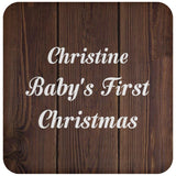 Christine Baby's First Christmas - Drink Coaster D