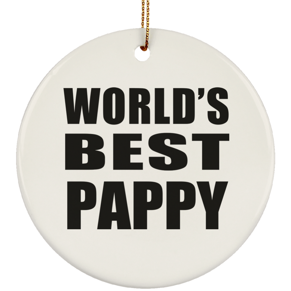 World's Best Pappy - Circle Ornament