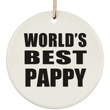 World's Best Pappy - Circle Ornament