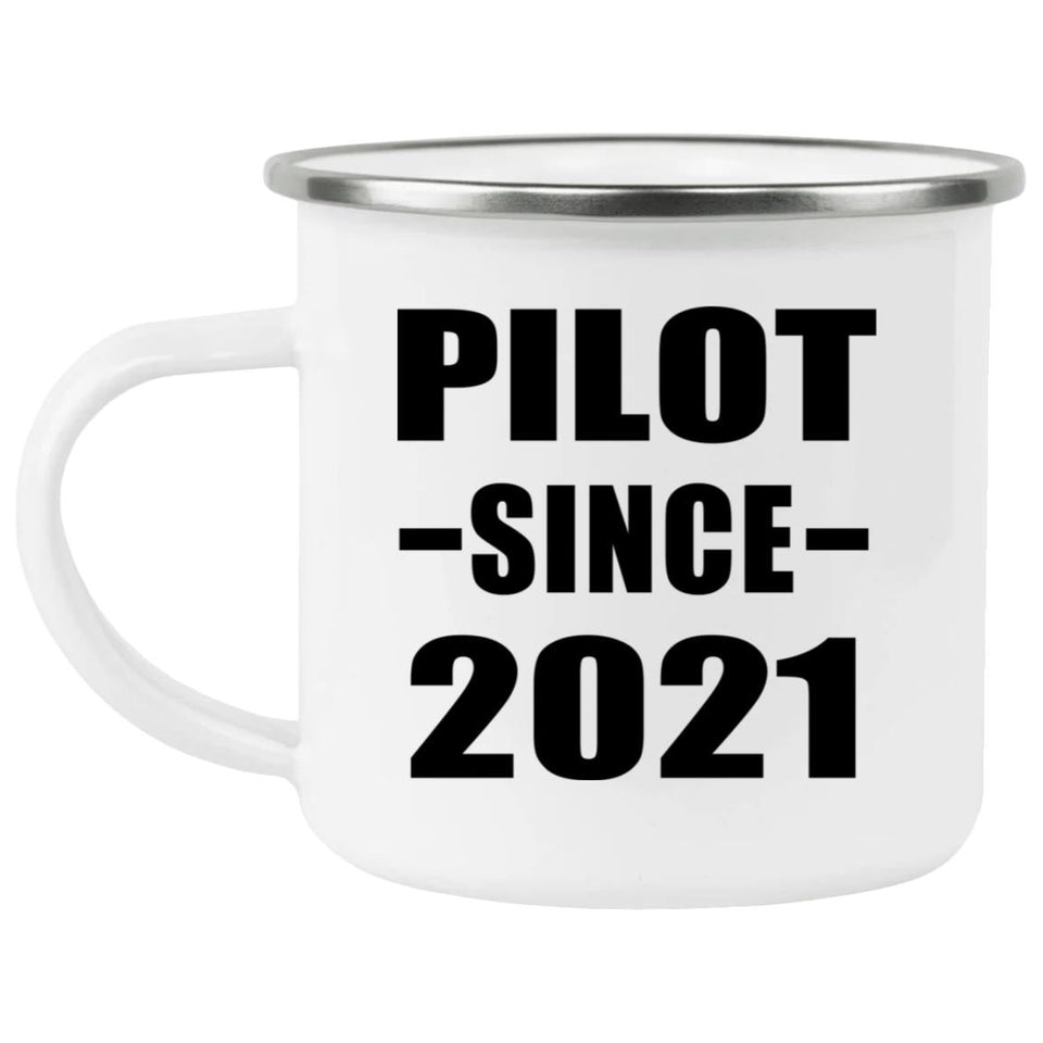 Pilot Since 2021 - 12oz Camping Mug