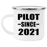 Pilot Since 2021 - 12oz Camping Mug