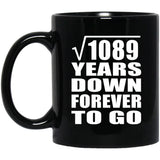 33rd Anniversary Square Root of 1089 Years Down Forever To Go - 11oz Coffee Mug Black