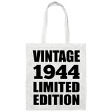 80th Birthday Vintage 1944 Limited Edition - Tote Bag White