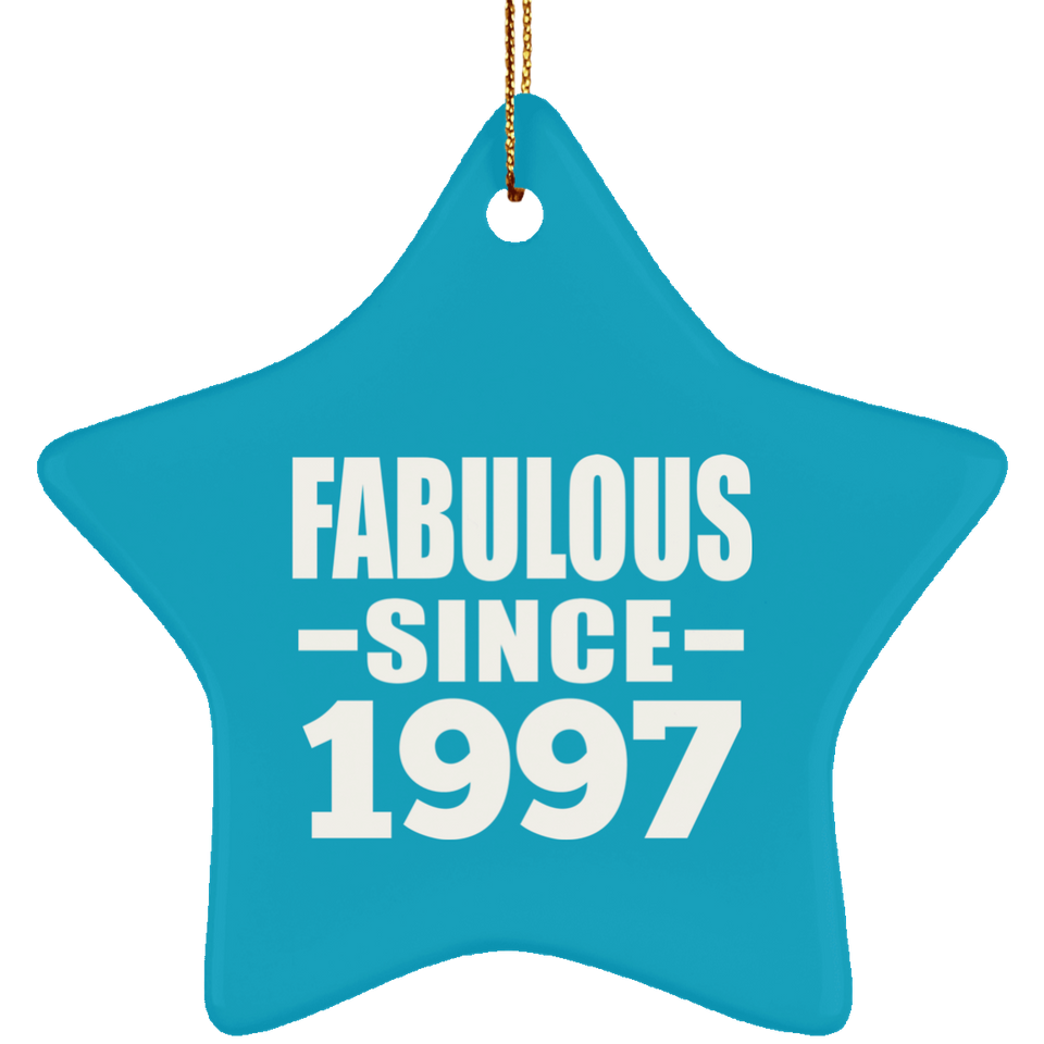27th Birthday Fabulous Since 1997 - Star Ornament