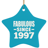 27th Birthday Fabulous Since 1997 - Star Ornament
