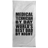 Medical Technician By Day World's Best Dad By Night - Hand Towel