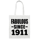 113th Birthday Fabulous Since 1911 - Tote Bag White