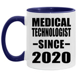 Medical Technologist Since 2020 - 11oz Accent Mug Purple
