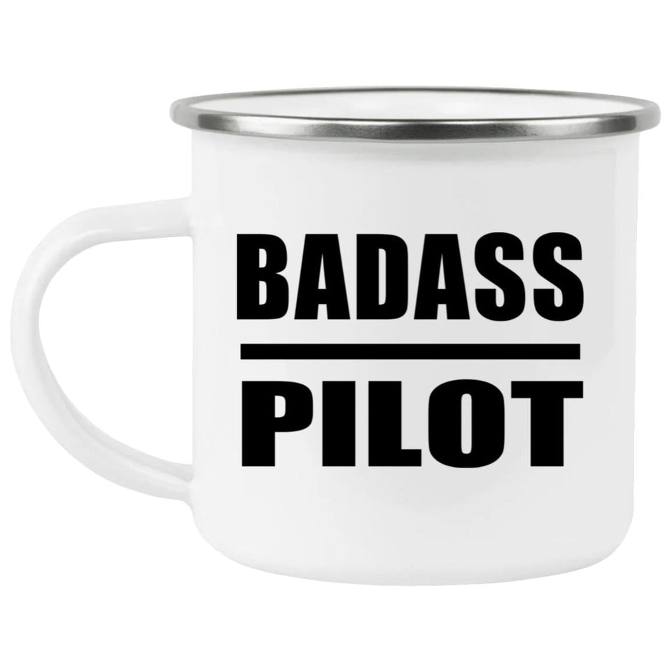 Badass Pilot - 12oz Camping Mug