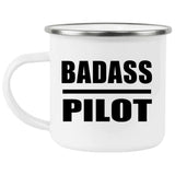 Badass Pilot - 12oz Camping Mug
