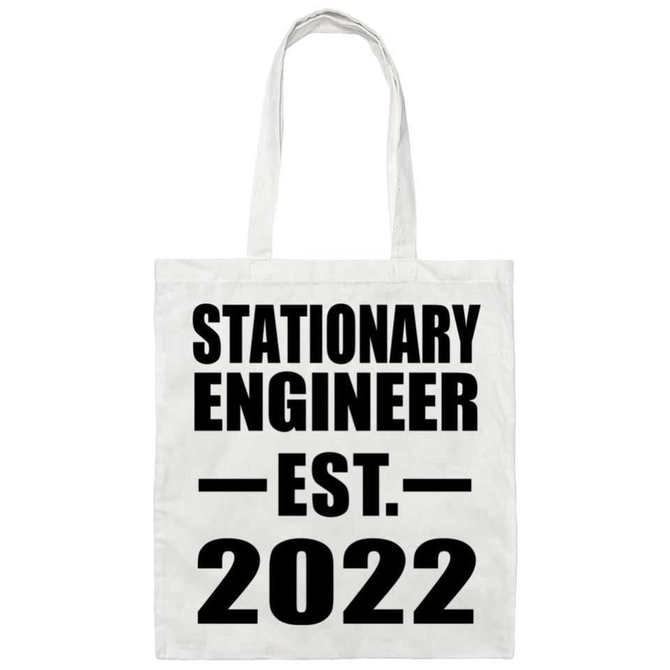 Stationary Engineer Established EST. 2022 - Tote Bag White