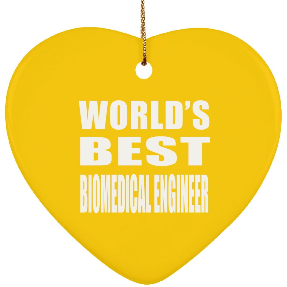 World's Best Biomedical Engineer - Heart Ornament