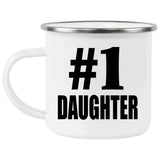 Number One #1 Daughter - 12oz Camping Mug