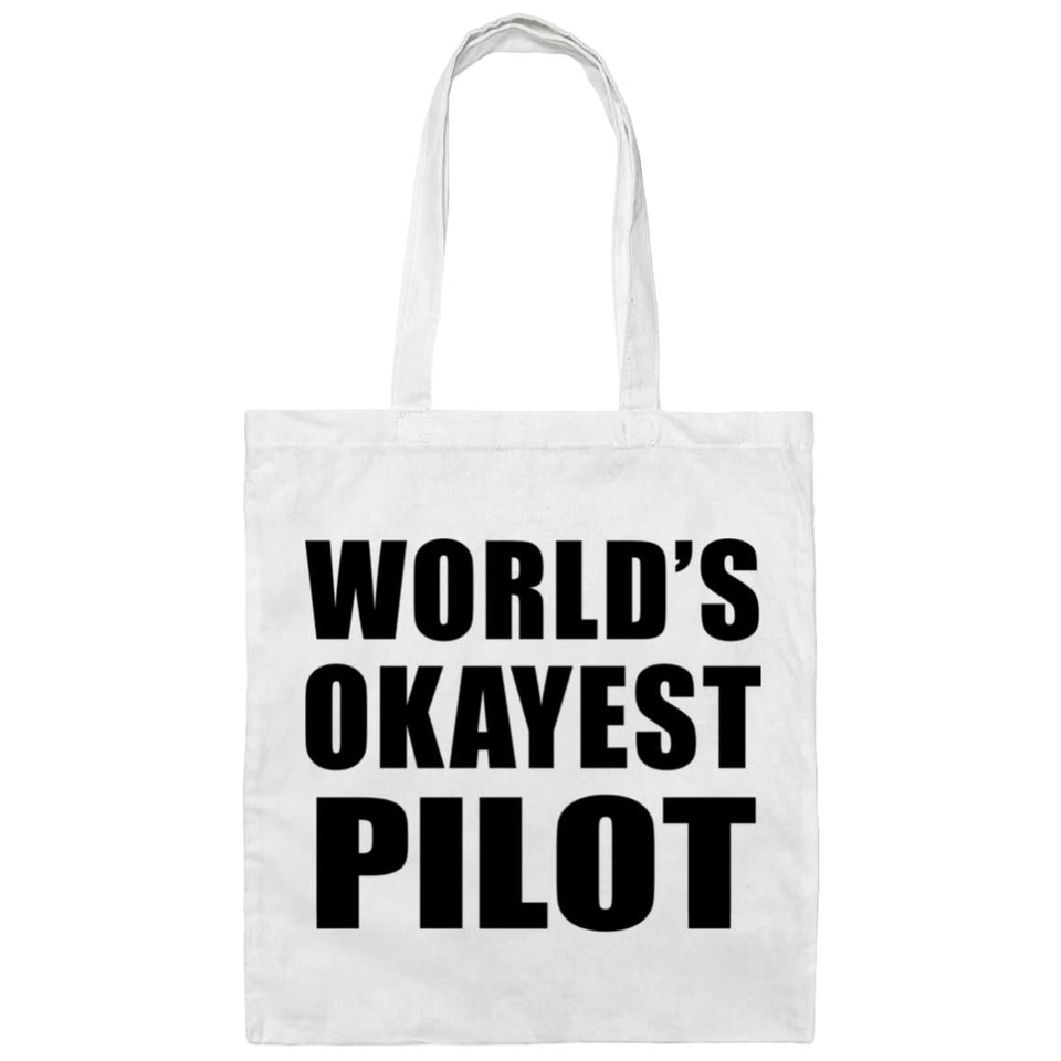 World's Okayest Pilot - Tote Bag White