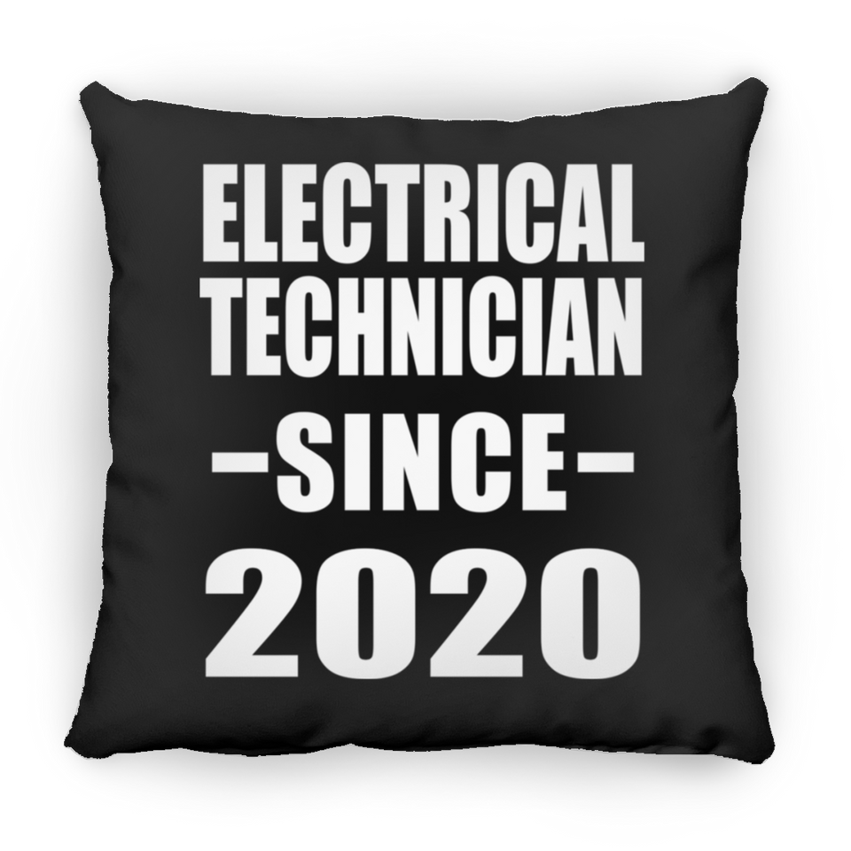 Electrical Technician Since 2020 - Throw Pillow Black