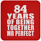 84th Anniversary 84 Years Of Being Mr Perfect - Drink Coaster