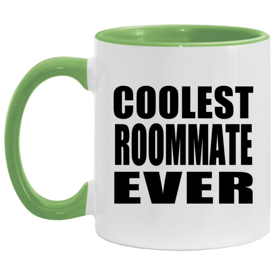 Coolest Roommate Ever - 11oz Accent Mug Green