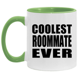 Coolest Roommate Ever - 11oz Accent Mug Green