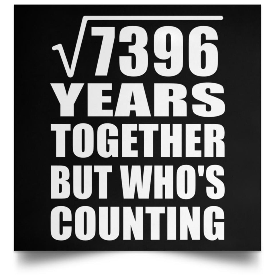 86th Anniversary Square Root of 7396 Years Who's Counting - Poster Square