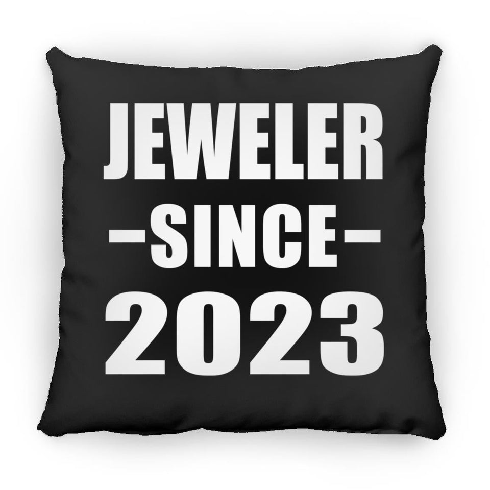 Jeweler Since 2023 - Throw Pillow Black