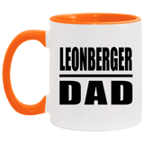 Leonberger Dad - 11oz Accent Mug Orange