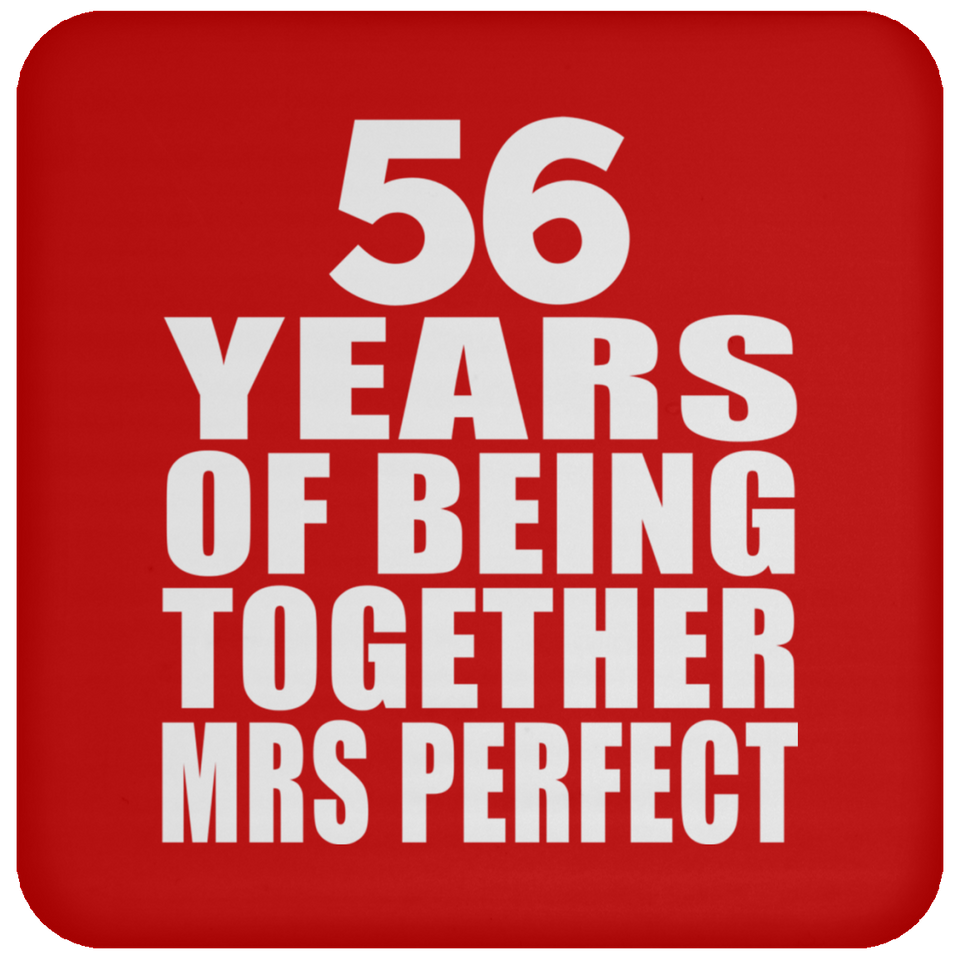 56th Anniversary 56 Years Of Being Mrs Perfect - Drink Coaster