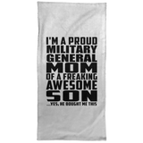Proud Military General Mom Of Awesome Son - Hand Towel