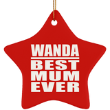 Wanda Best Mum Ever - Star Ornament