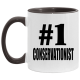 Number One #1 Conservationist - 11oz Accent Mug Black